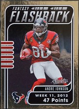 2020 Panini Absolute - Fantasy Flashback Football Andre Johnson #FF-AJ NM