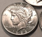 Lot (5) Better Peace Silver Dollars 1921 High Relief, 1924 S 1926 S 1927 28S $1 — photo 3