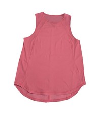 Lululemon Pink Sleeveless Active Tank Top Sz 6 Mesh back Shirt Workout Running