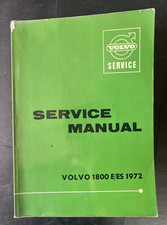 1972 Volvo P1800e P1800es P1800 E Es Service Manual