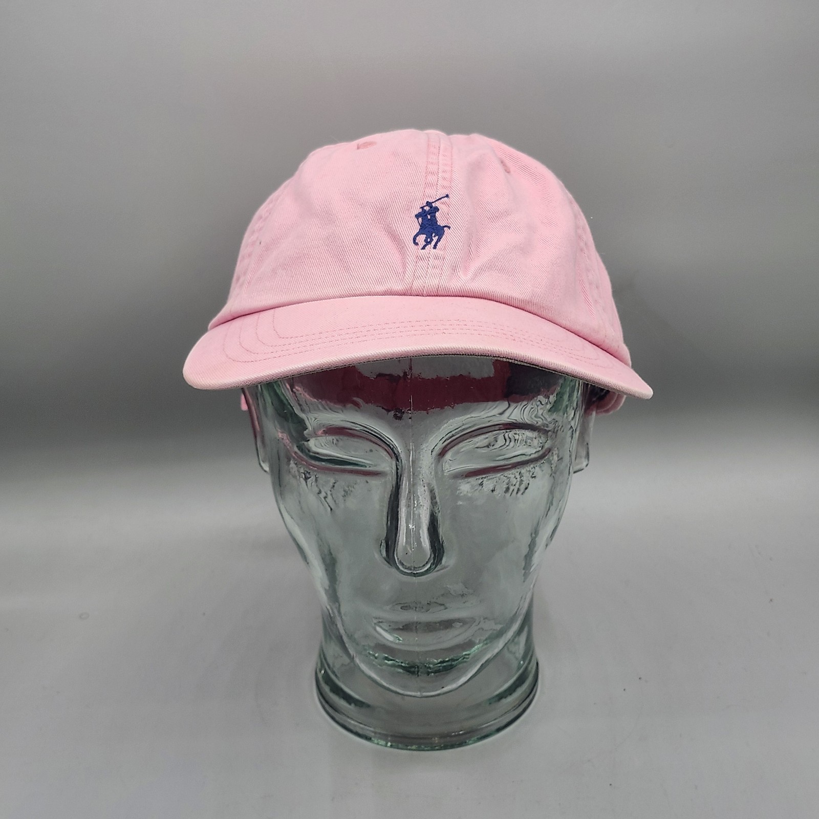 Cappello vintage POLO ROSA di RALPH LAUREN fibbia BLU PONY