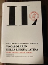 IL VOCABOLARIO DELLA LINGUA LATINA castiglioni mariotti LOESCHER 4edizione+guida