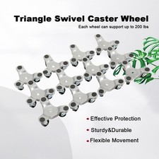 Furniture Moving Dolly Set 3 Wheel Iron Tri Dolly Triangle Swivel Caster Wheel