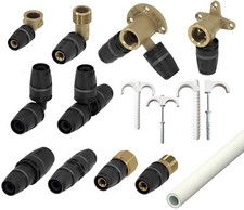 TECE Logo PPSU ottone 16/20/25 DVGW arco angolo disco a parete giunto pezzo a T