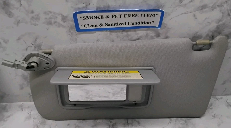 2004-2008 ACURA TSX Driver  Side Sunvisors Vinyl OEM Gray - Image 3 of 4