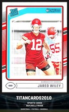 Jared Wiley 2024 Panini Donruss Rated Rookie RC Kansas City Chiefs #387