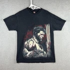 Vintage Wolverine Marvel Mad Engine Men's T-Shirt Size Large Faded Black