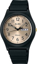 Seiko ALBA AQPJ412 Quartz Men's Sports Watch Black Japan Analog New