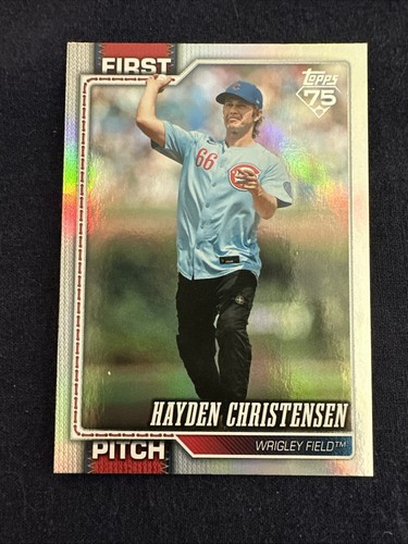 Topps 2026 Series 2 First Pitch #FP-15 Hayden Christensen Chicago Cubs