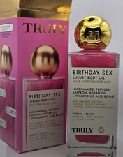 TRULY Birthday Sex Pink Body Oil Luxury Fragrance 3.1 fl oz / 90 ml Vegan Clean