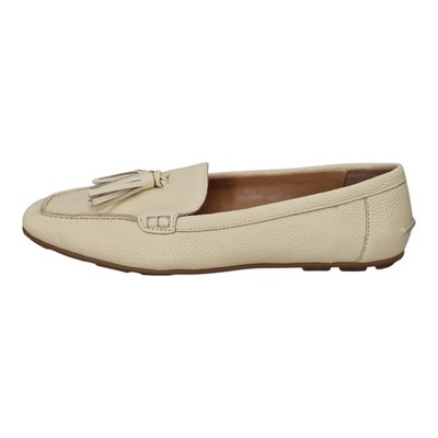 Klassische flache Damen-Halbschuhe aus Leder mit Quaste von M&S UK-Größe 4,5