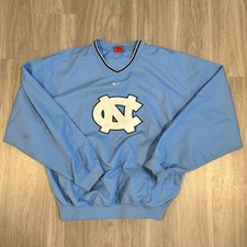 Vintage Nike North Carolina Tar Heels Mens Pullover Side Zip Sz. M Center Swoosh