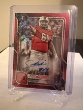 2025 Bowman Chrome U Francis Mauigoa 1st Bowman Red Auto 5/5