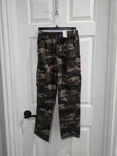 Children s Place Boys Pull On Cargo Pants Olive Camo Size 10 NEW