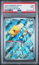 2025 POKEMON DRI EN-DESTINED RIVALS ILLUSTRATION RARE #193 MISTY'S PSYDUCK PSA 9
