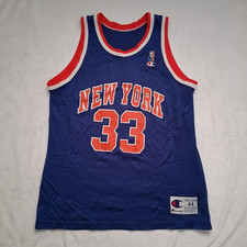 Vintage Champion New York Knicks Patrick Ewing Men Jersey Size 44 Large USA Made