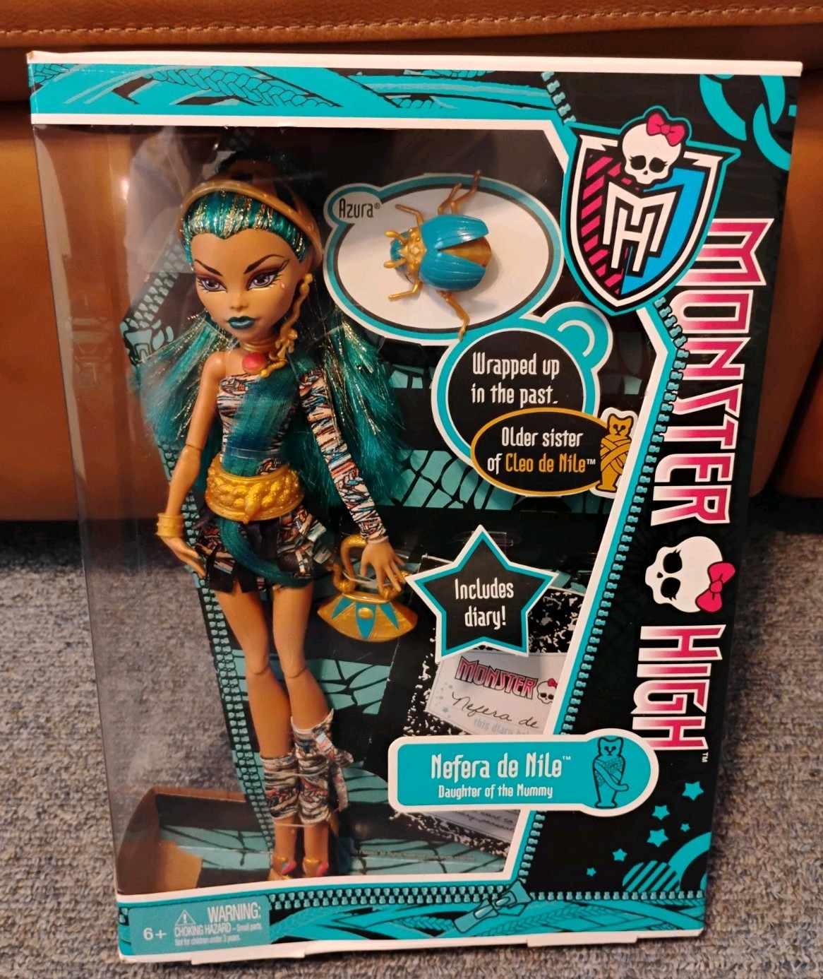 Vintage 2012 Monster High Nefera de Nile Doll, New. NRFB!