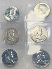 Lot of (6) U.S.  Silver Half Dollars 50C