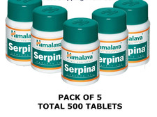 Serpina Himalaya 100 Tablets Herbal Product USA Seller Free Shipping Pack Of 5 
