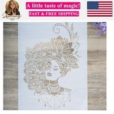 DIY Decorative Beauty Henna Stencil Template for Painting on Walls Furniture ...
