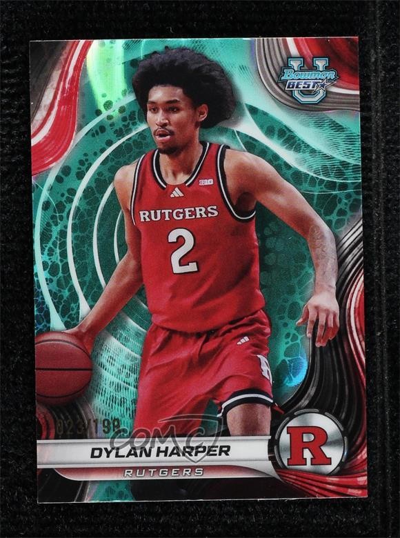 2024-25 Bowman U Best Aqua Lava Refractor 23/199 Dylan Harper #22 17vs