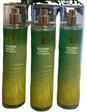  3 Bath  Body Works WAIKIKI BEACH COCONUT Fragrance Body Mist 8 Oz Each-New   