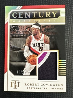 2021 National Treasures ROBERT COVINGTON Century Triple Color Patch Card /25