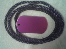 Tesla purple plate outer power energy chi orgonite pendant 2" L x 1" W x 1/16" D