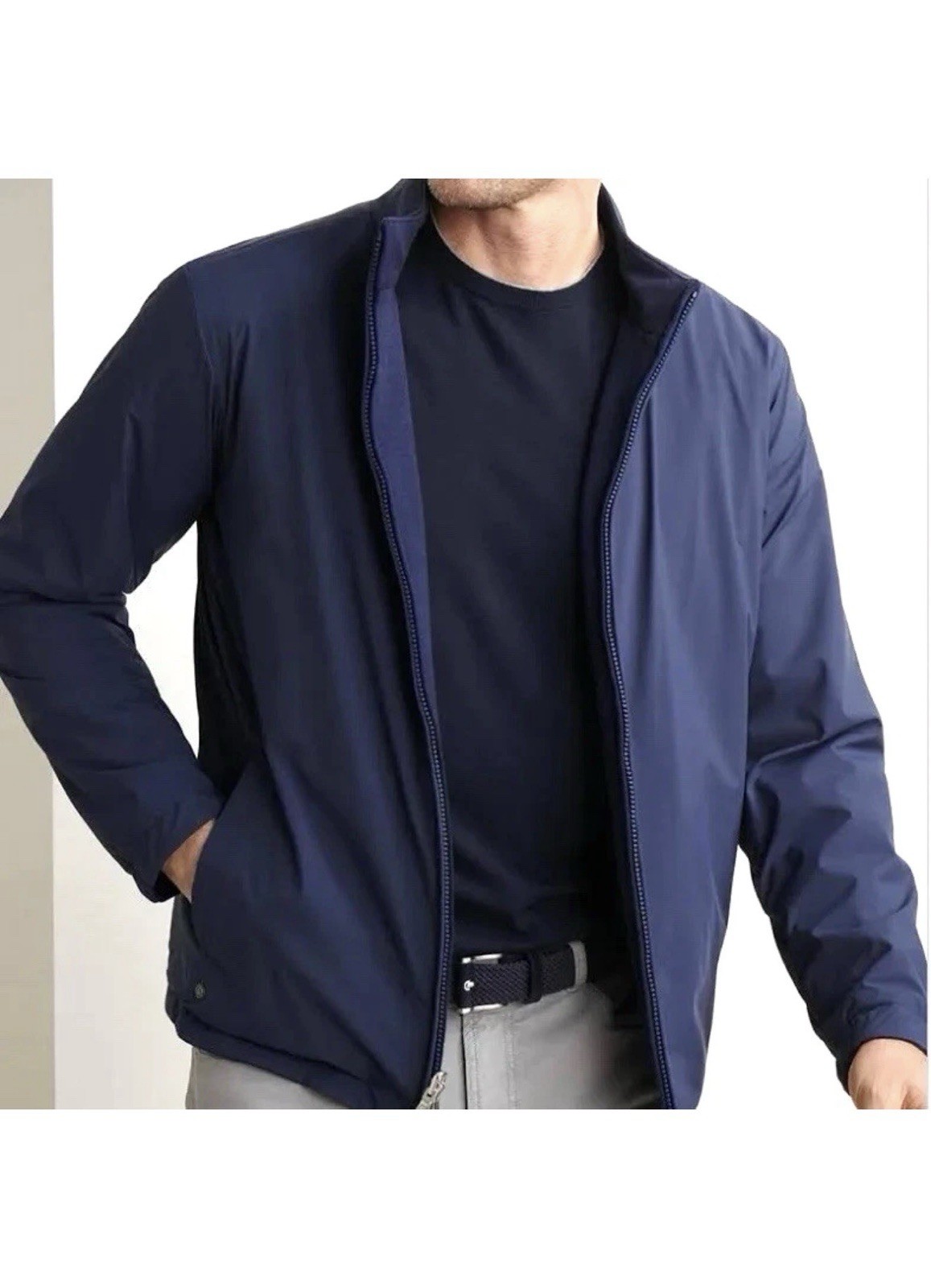 Peter Millar Ryder Reversible Navy Men's Jacket MF25XZ06 Size US L $375