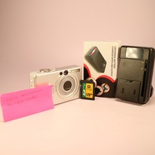 Canon Digital Camera IXUS 30 3.2MP Silver Tested Full Working Set Read