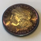 1882 S Morgan Silver Dollar Pristine Gem BU P/L Monster Toned Gem ((Gorgeous))