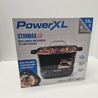 PowerXL StirMax Multi-Cooker 7.5QT Auto Stir Shred Paddle 9 Presets Black