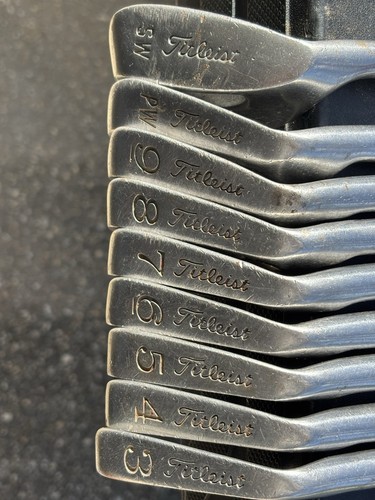 Vintage Titleist Acushnet Iron Set Tungsten AC-108 R Flex 3-SW Needs Grips - Picture 3 of 12