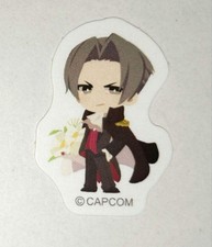 Gyakuten Saiban 20th Rei Samurai Mikken Flake Seal Capcom Cafe