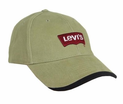 NEW NWT LEVI'S RED TAB MEN'S CLASSIC COTTON ADJUSTABLE BASEBALL HAT CAP TAUPE