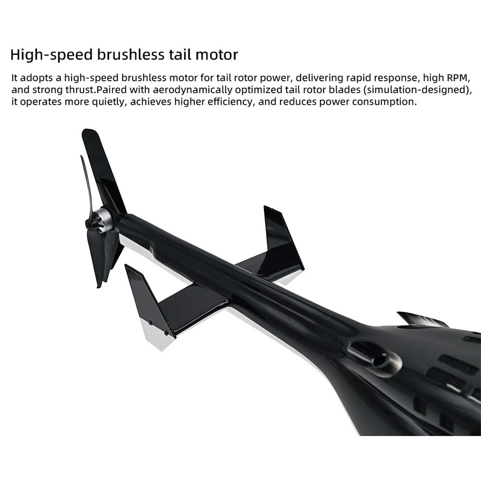 Flywing Airwolf 10CH GPS 3D Auto-Return Clear Window RC RTF Helicopter 2 Battery - Image 3 of 4