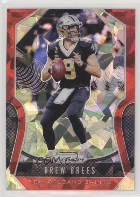 2019 Panini Prizm Red Ice Prizm Drew Brees #186 0c6