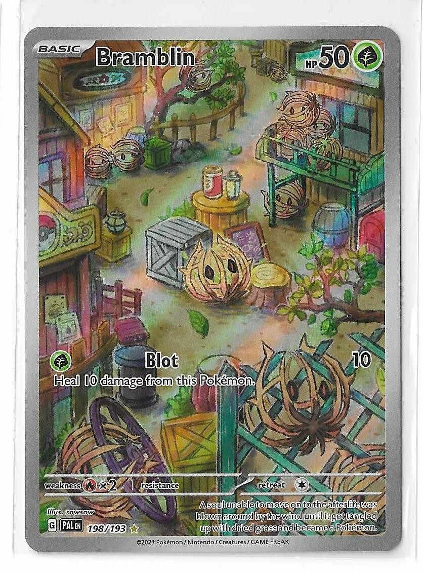 Bramblin 198/193 Paldea Evolved Illustration Rare Full Art Pokemon TCG Card NM