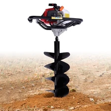 63cc 3hp Gas Powered Post Hole Digger Earth Auger Bore Ground Drill with 12" Bit