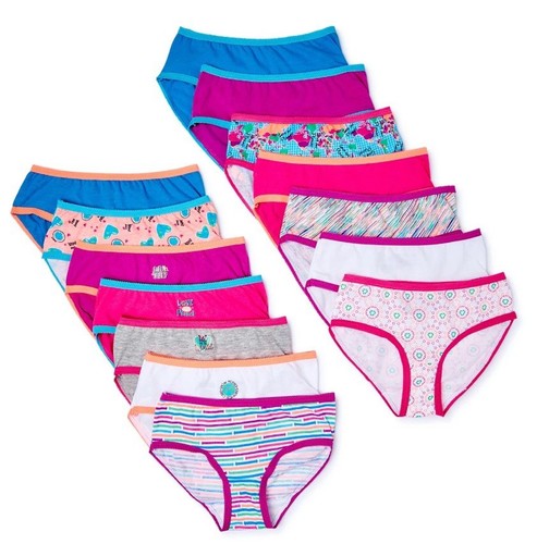 Wonder Nation Hipster Girls Underwear 14 Pack size 4 Assorted Colors New - Picture 2 of 4