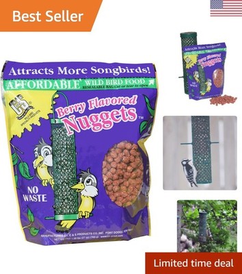 Wild Bird Berry Nuggets - 6 Pack, Resealable for Fresh -Round Feeding