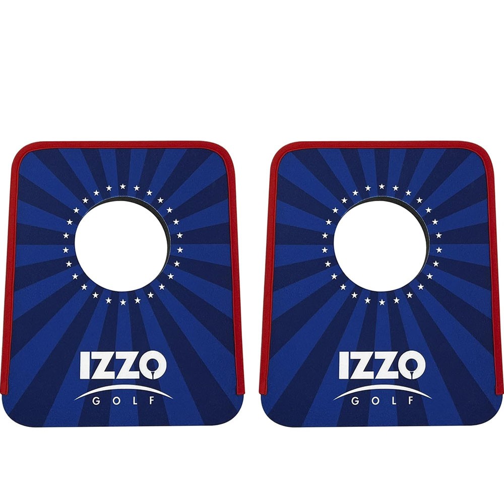 NEW Izzo Golf Mini Putting Cup Square Mats - Stars Around The Cup