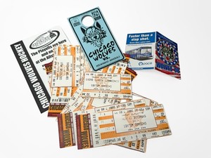 Chicago Wolves Hockey Ticket Lot Memorabilia