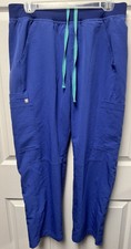 Figs Technical Collection Cargo Scrub Pants Women  s Size Medium Blue