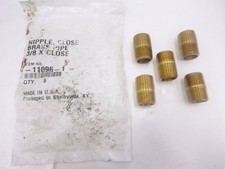 Parker Industrial Brass Pipe Close Nipple -11096-1 3/8" Male Thread