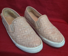 Tenis TORY BURCH Jesse de cuero acolchado rosa claro talla 8,5