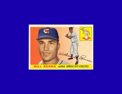 1955 Topps Bill Renna #121 - Kansas City Athletics - NM-MT+
