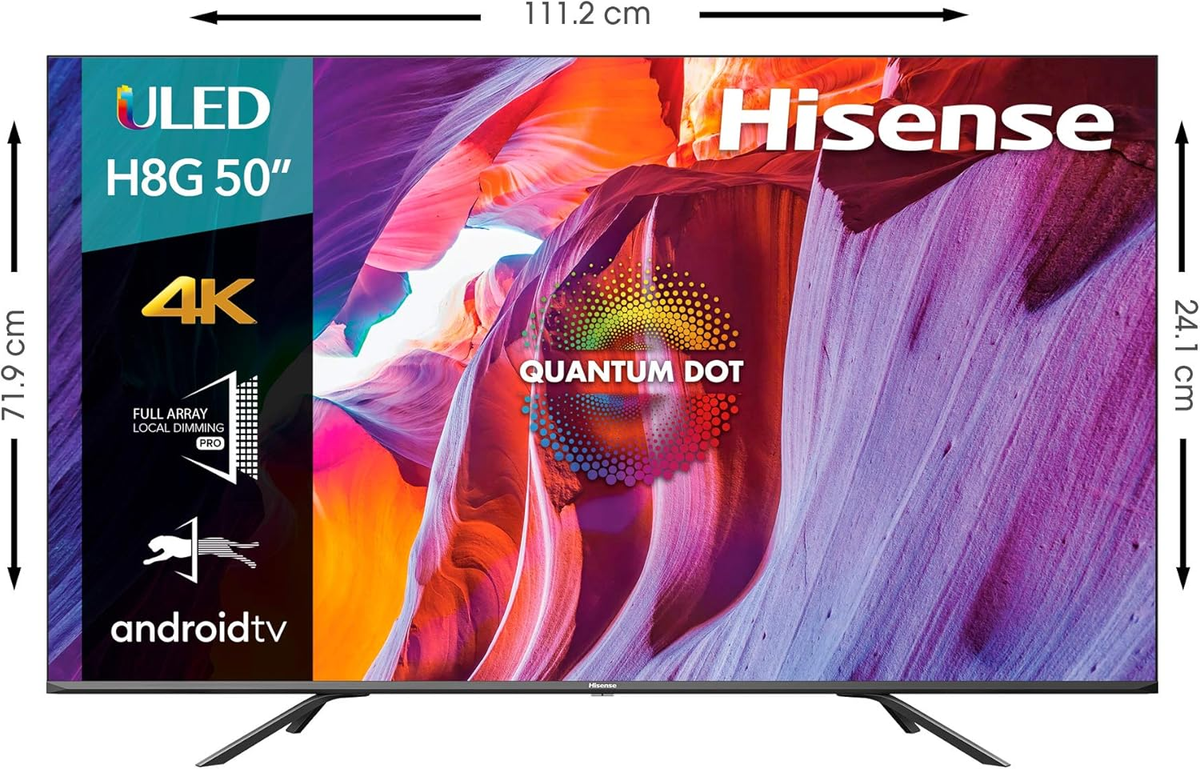 Hisense 50U8FG 50インチ 4K ULEDテレビ Hisense 50-Inch Class H8 Quantum Series Android 4K ULED Smart TV