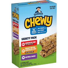 Quaker Chewy Granola Bars, 3 Flavor Variety Pack, 58 Pack