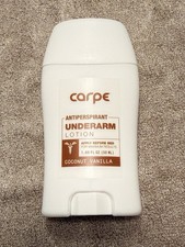 SEALED Carpe Antiperspirant Coconut Vanilla Underarm Lotion 1.7 fl oz Unisex